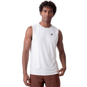 Męska koszulka tank top do biegania w terenie Trekking Siroko Apex White