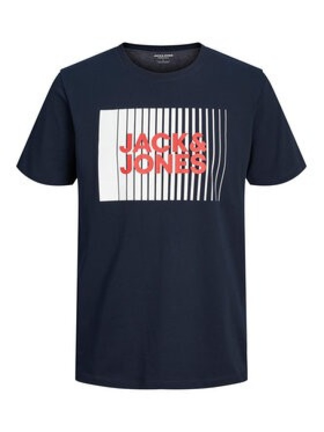 Jack & Jones T-Shirt Corp 12233999 Granatowy Standard Fit