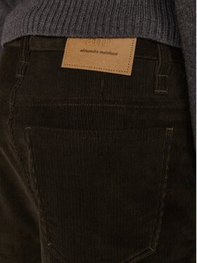 AMI Paris Spodnie materiałowe HTR102 CO0089 Brązowy Regular Fit