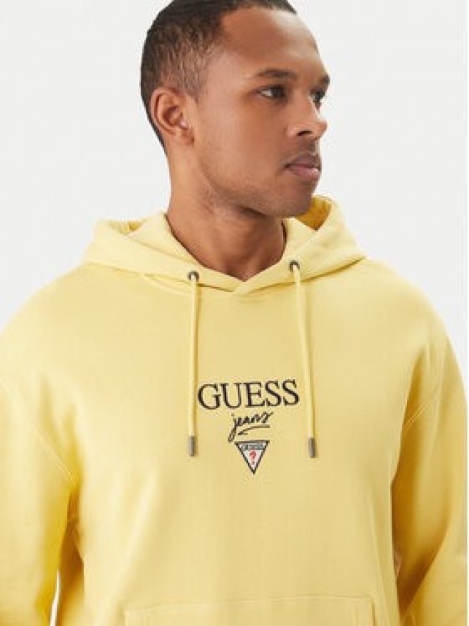 Guess Jeans Bluza M6RQ26 KCPR1 Żółty Regular Fit