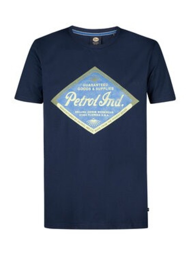 Petrol Industries T-Shirt M-1050-TSR634 Granatowy Regular Fit