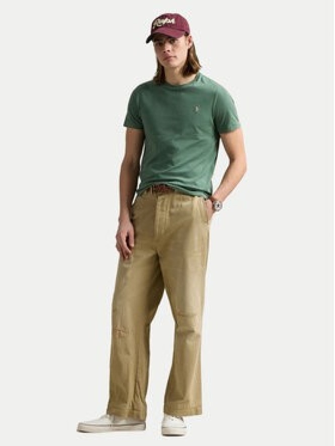Polo Ralph Lauren T-Shirt 710671438432 Zielony Custom Slim Fit