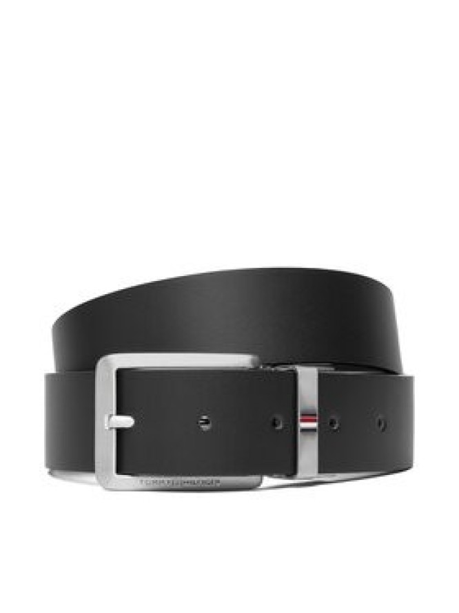 Tommy Hilfiger Pasek Męski Business Rev Lux Set Gp AM0AM13831 Czarny