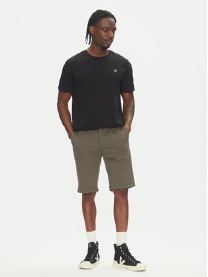 Lindbergh Szorty materiałowe 30-506062 Zielony Regular Fit