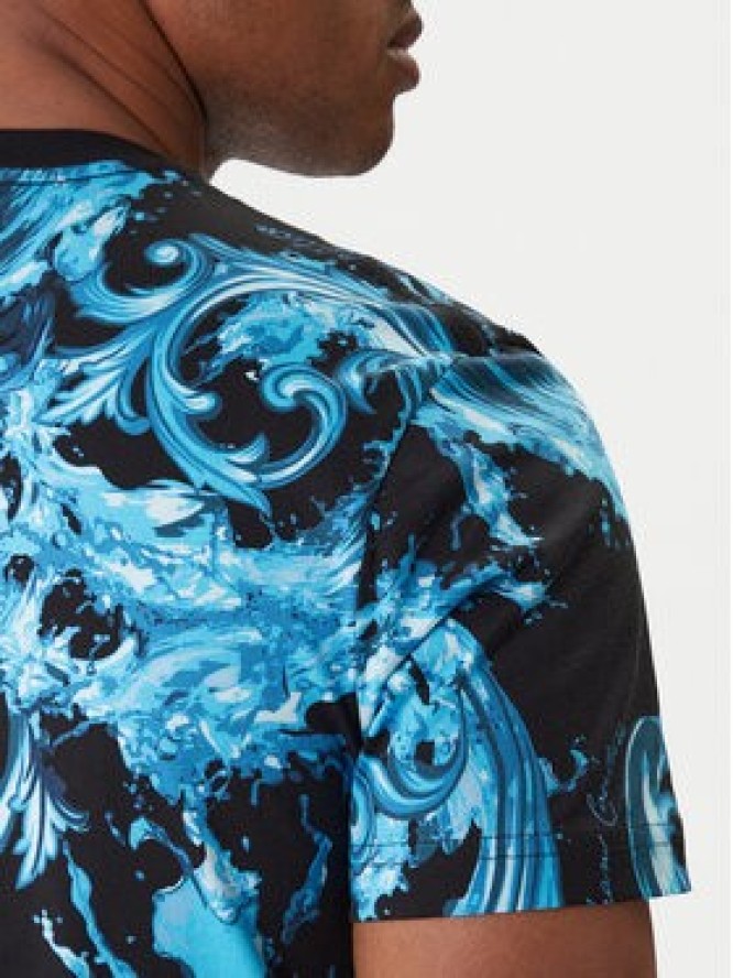 Versace Jeans Couture T-Shirt 80GAH6S0 JS543 Niebieski Regular Fit