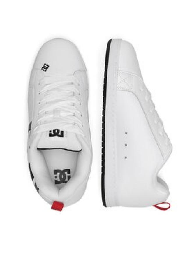 DC Shoes Sneakersy COURT GRAFFIK SQ ADYS100442-WLK Biały