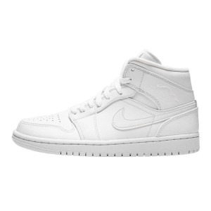 Air Jordan 1 Mid Triple White