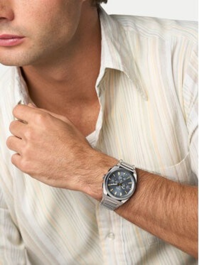 Fossil Zegarek Everett FS6154 Srebrny