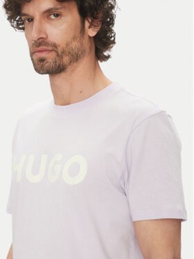 HUGO T-Shirt Dulivio 50467556 Fioletowy Regular Fit
