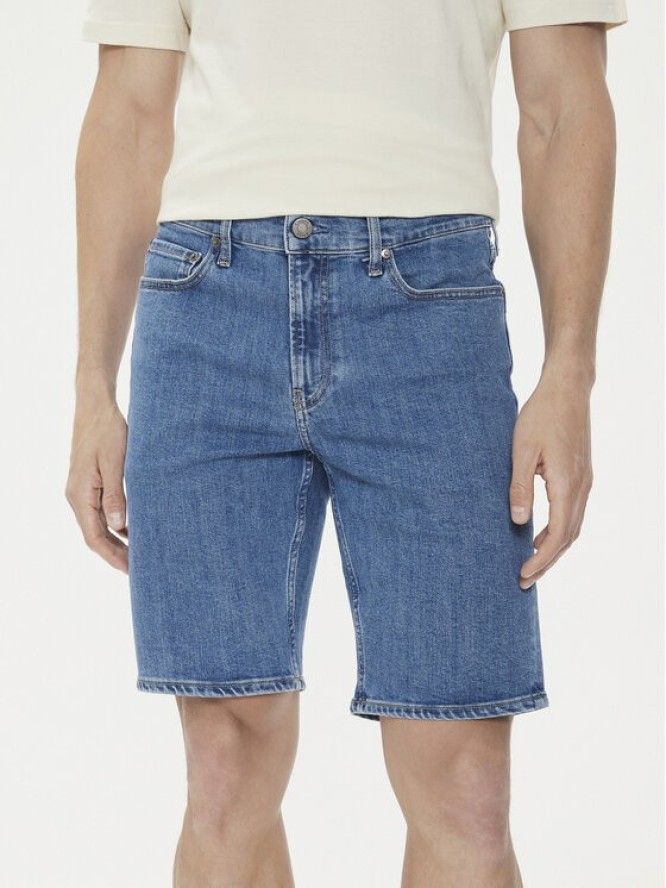 Calvin Klein Szorty jeansowe K10K112941 Niebieski Slim Fit