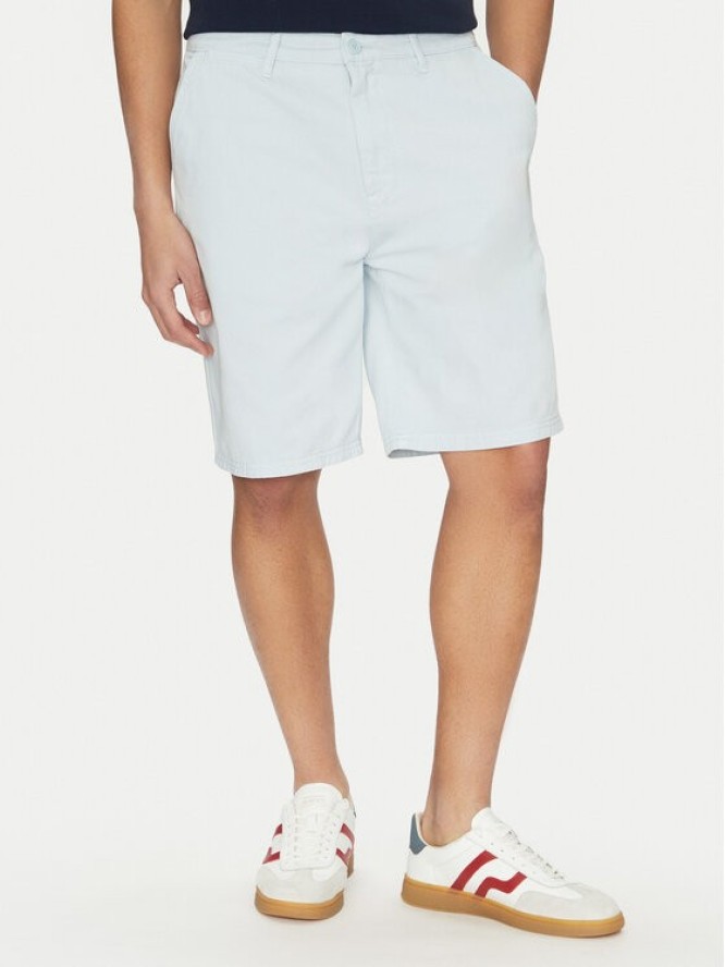 Guess Jeans Szorty materiałowe M5GD44 WGCV1 Błękitny Regular Fit