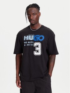 HUGO T-Shirt Nesite 50544168 Czarny Loose Fit
