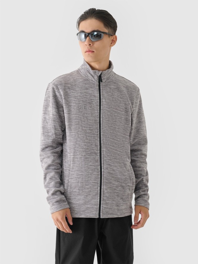 4F Polar ze stójką regular męski - szary XXL