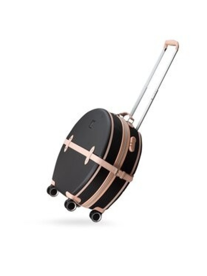 Semi Line Walizka średnia T5671-3 Czarny