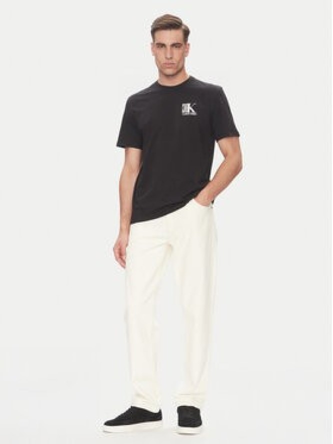 Calvin Klein T-Shirt Abstract Graphic LV04RC853G Czarny Regular Fit