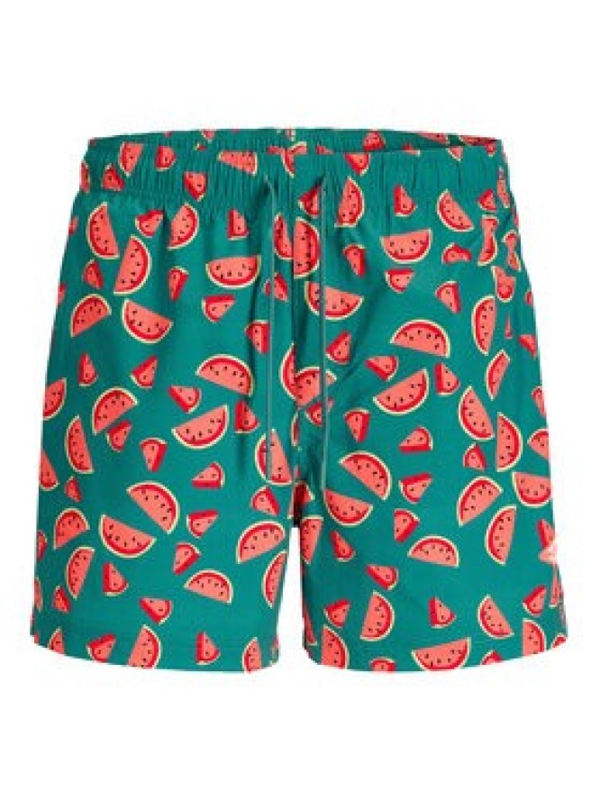 Jack & Jones Szorty kąpielowe Maui Vibes 12291426 Niebieski Regular Fit