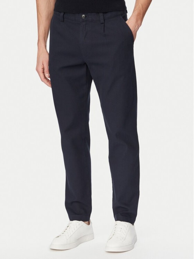 BOSS Chinosy 50559158 Granatowy Tapered Fit