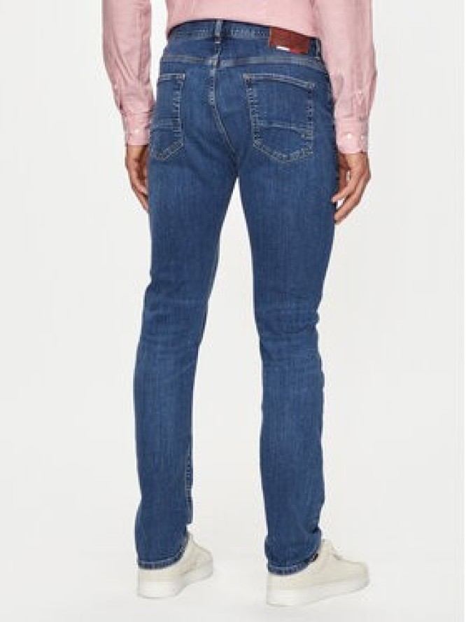 Tommy Hilfiger Jeansy Bleecker MW0MW18279 Granatowy Slim Fit