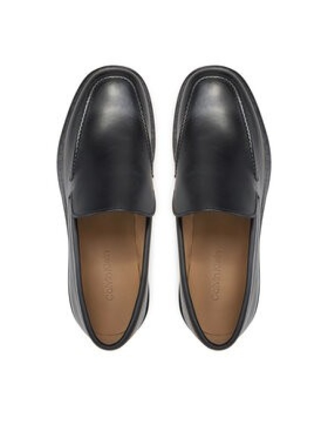 Calvin Klein Mokasyny Sq Rubber Onepiece Moccasin HM0HM01883 Czarny