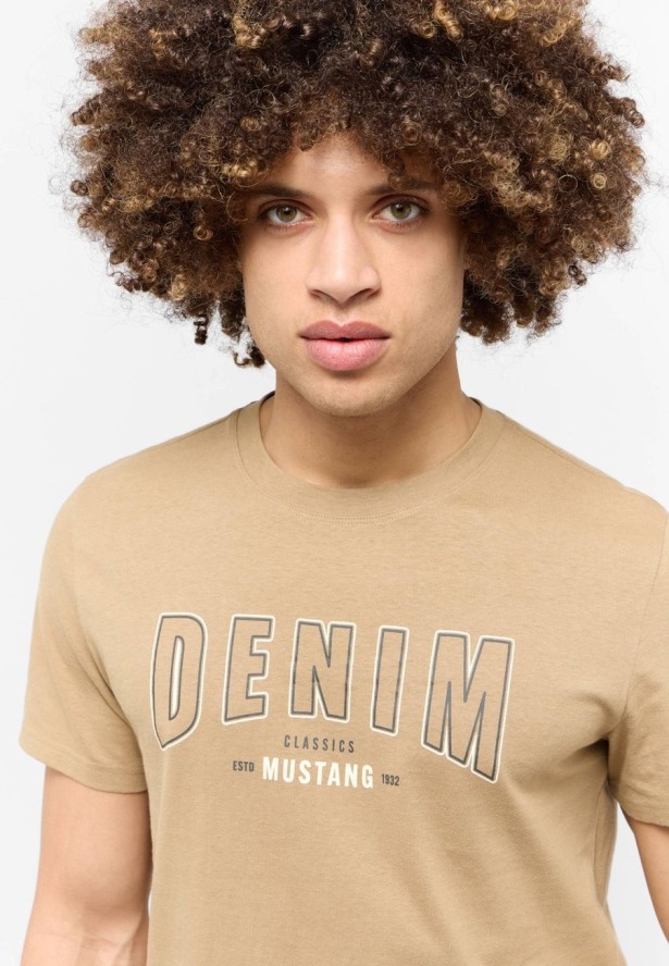 Męski T-Shirt Mustang Style Austin Petrified Oak 1015647 3378