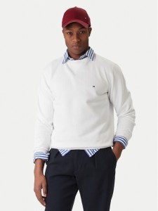 Tommy Hilfiger Bluza Essential MW0MW37232 Biały Regular Fit