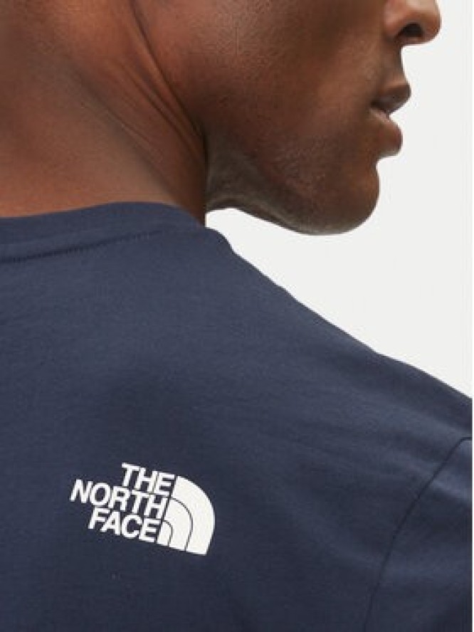 The North Face T-Shirt Easy NF0A8A6C Granatowy Regular Fit