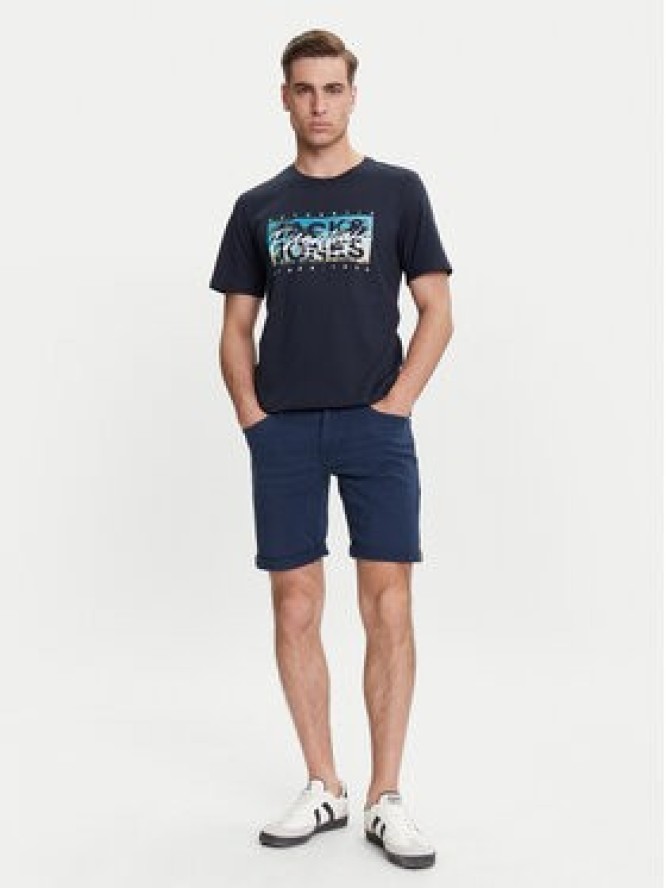 Jack & Jones Szorty jeansowe Rick 12274985 Granatowy Regular Fit
