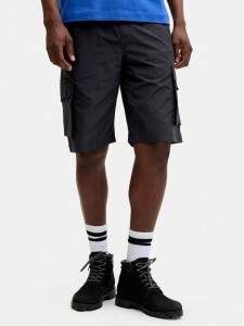 Jack & Jones Szorty materiałowe Cole Ivan 12288611 Czarny Regular Fit