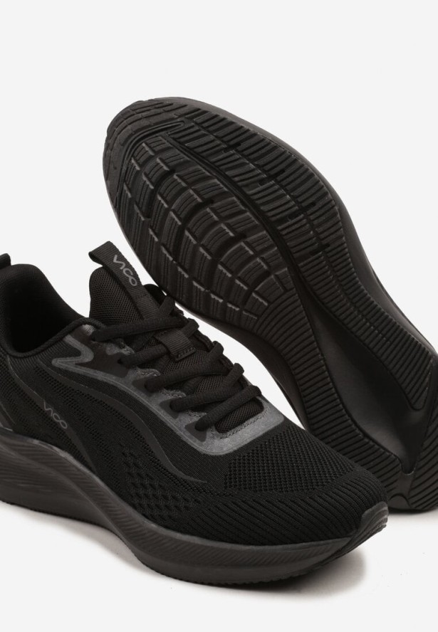 Czarne Buty Sportowe z Efektem Ombre Saravira