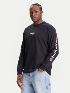 Quiksilver Bluza Mercury Old English Ls EQYZT08169 Czarny Comfort Fit