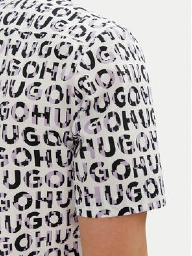 HUGO Koszula Ellino 50539328 Czarny Relaxed Fit