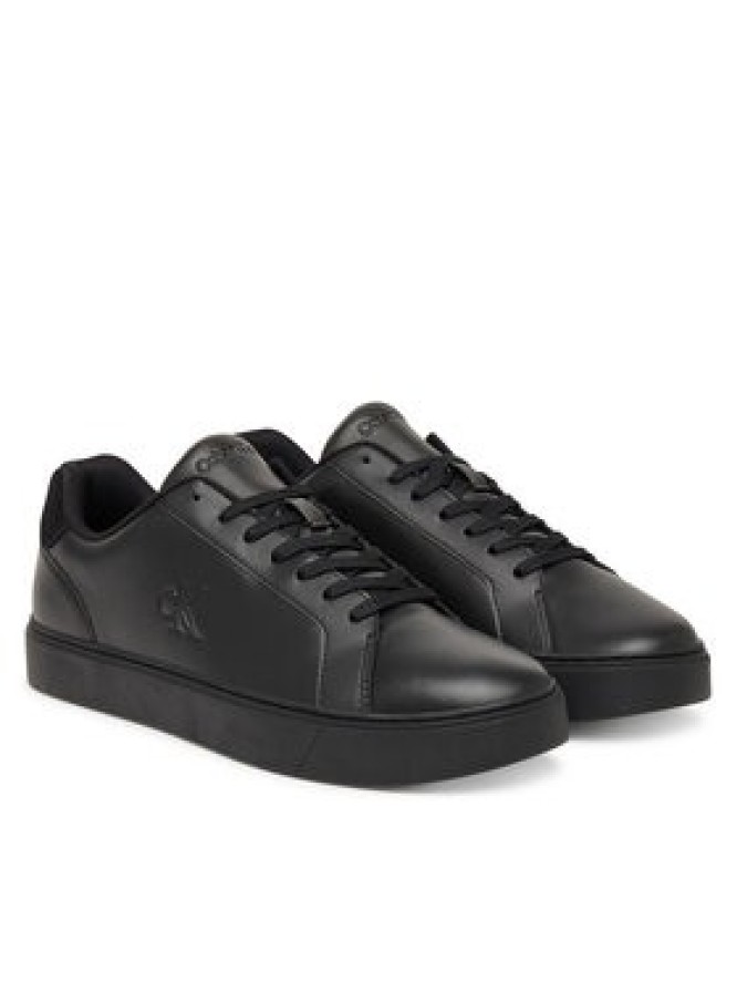 Calvin Klein Sneakersy Classic Cupsole Laceup Lth YM0YM01435 Czarny