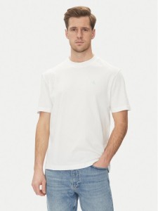 Calvin Klein Jeans T-Shirt Painted J30J327523 Biały Regular Fit