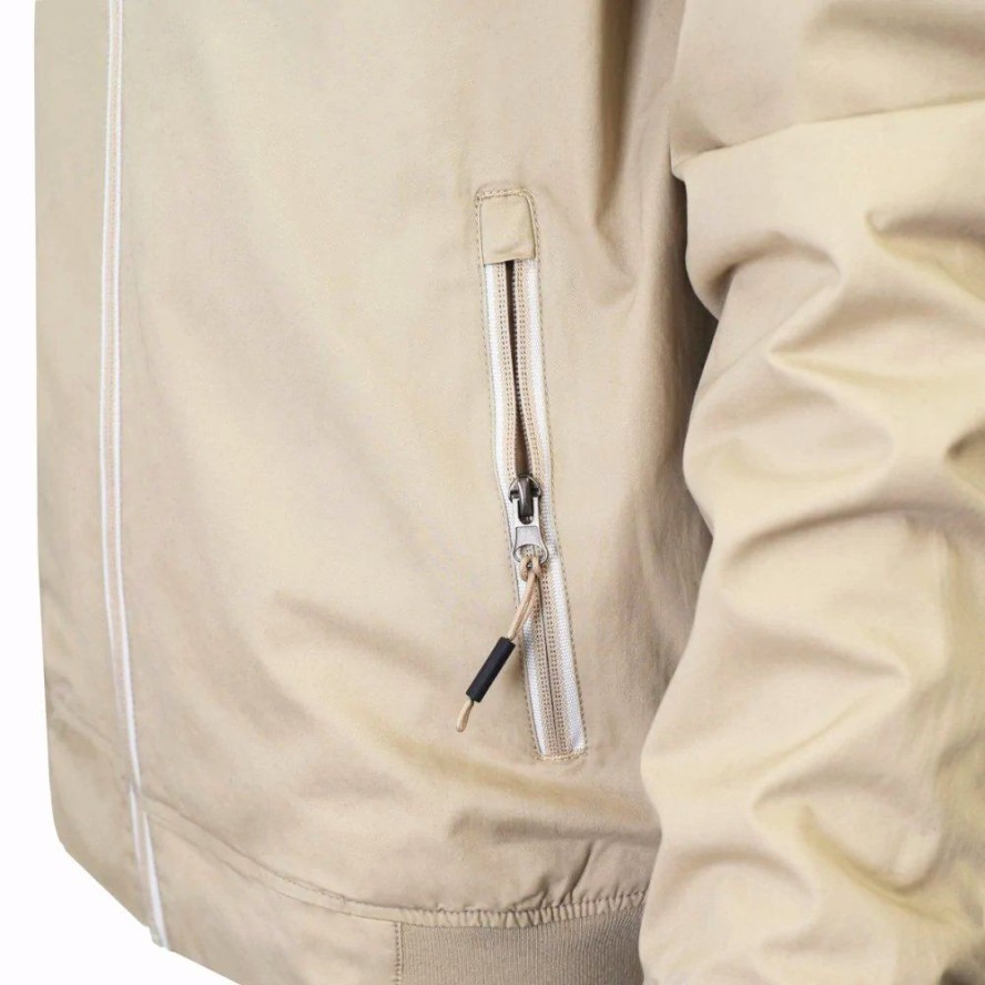 Lekka Przejściowa Kurtka, Wiatrówka - Pako Jeans - Beżowa