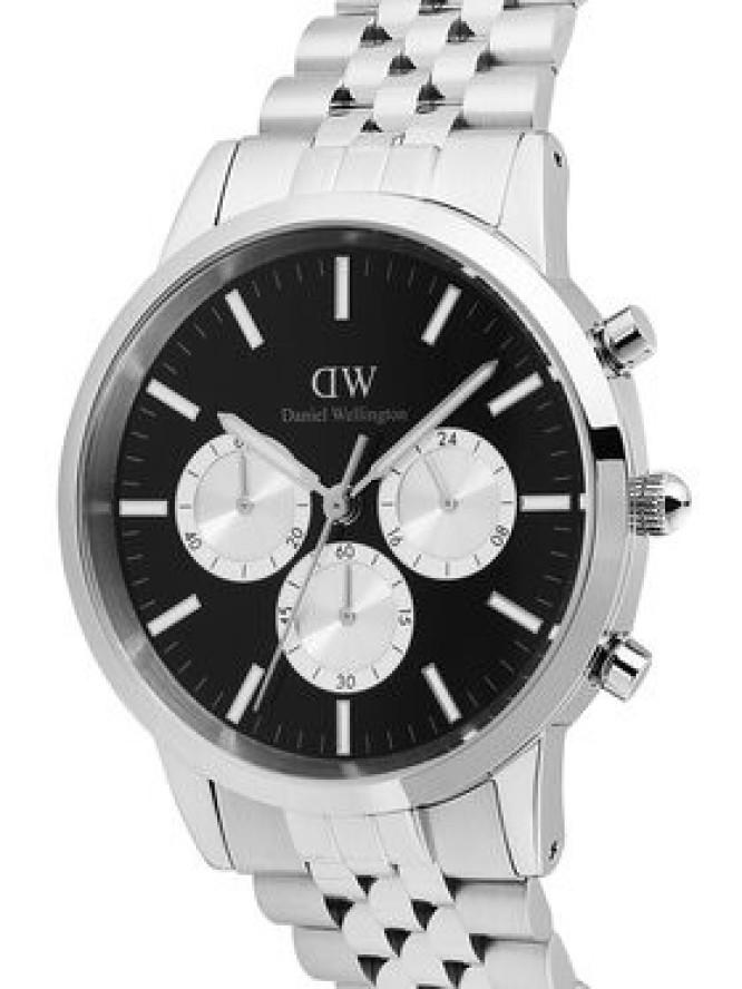 Daniel Wellington Zegarek Iconic Chronograph DW00100873 Srebrny