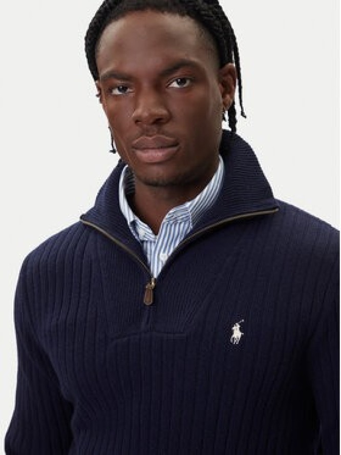Polo Ralph Lauren Sweter 710974167001 Granatowy Regular Fit