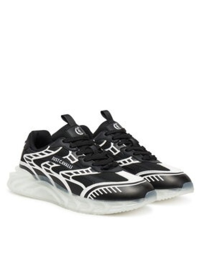 Just Cavalli Sneakersy 78QA3SQ2 ZSC45 Czarny