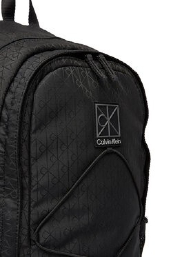 Calvin Klein Plecak Utility Emblem Bungee Backpack LV04D3301G Czarny