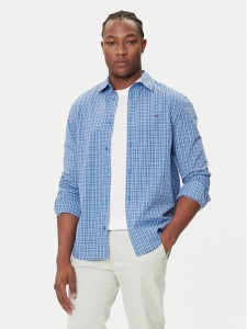 Tommy Jeans Koszula Essential DM0DM21693 Niebieski Regular Fit