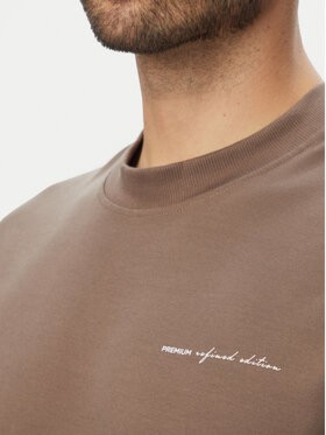 Jack & Jones T-Shirt Blaowen Ss 12292397 Brązowy Regular Fit