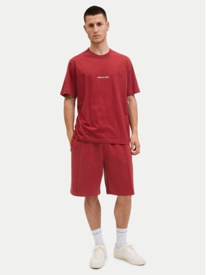 Jack & Jones T-Shirt Norrebro 12282892 Czerwony Relaxed Fit