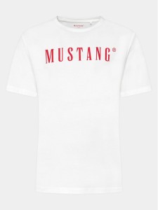 Mustang T-Shirt Austin 1014695 Biały Regular Fit