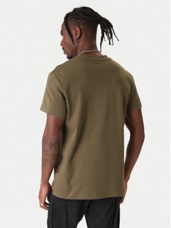G-Star Raw T-Shirt Old Skool D25967-C812 Zielony Regular Fit
