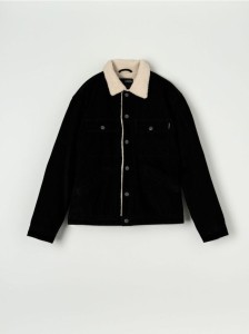 Kurtka sherpa - czarny