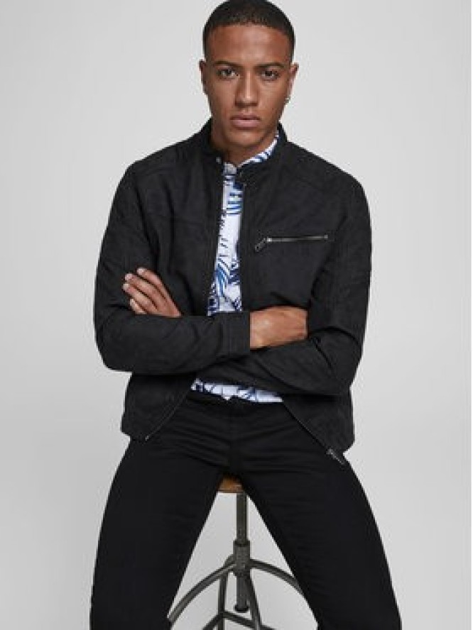 Jack & Jones Kurtka z imitacji skóry Rocky 12147218 Czarny Regular Fit