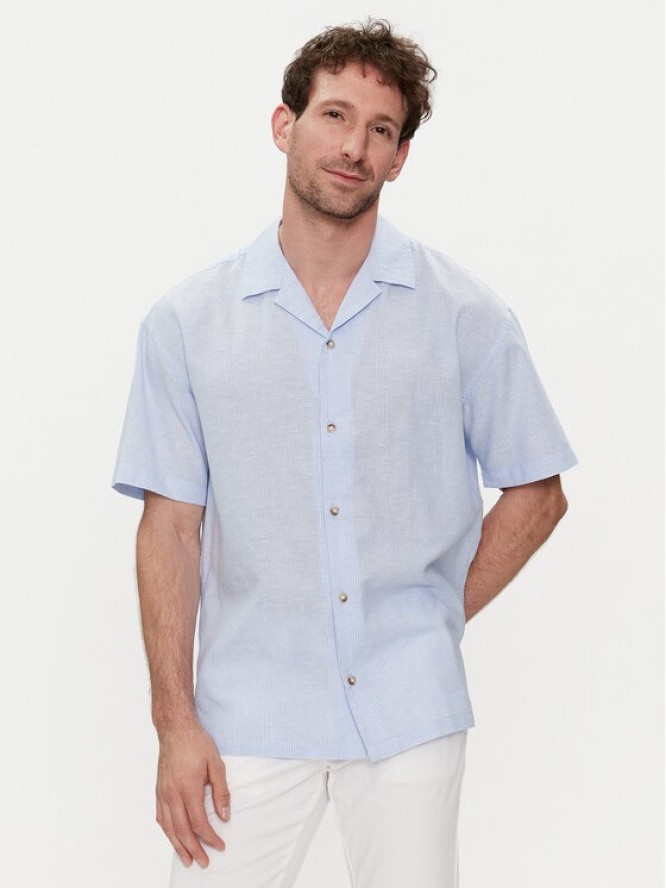 Jack & Jones Koszula Summer 12248382 Niebieski Relaxed Fit