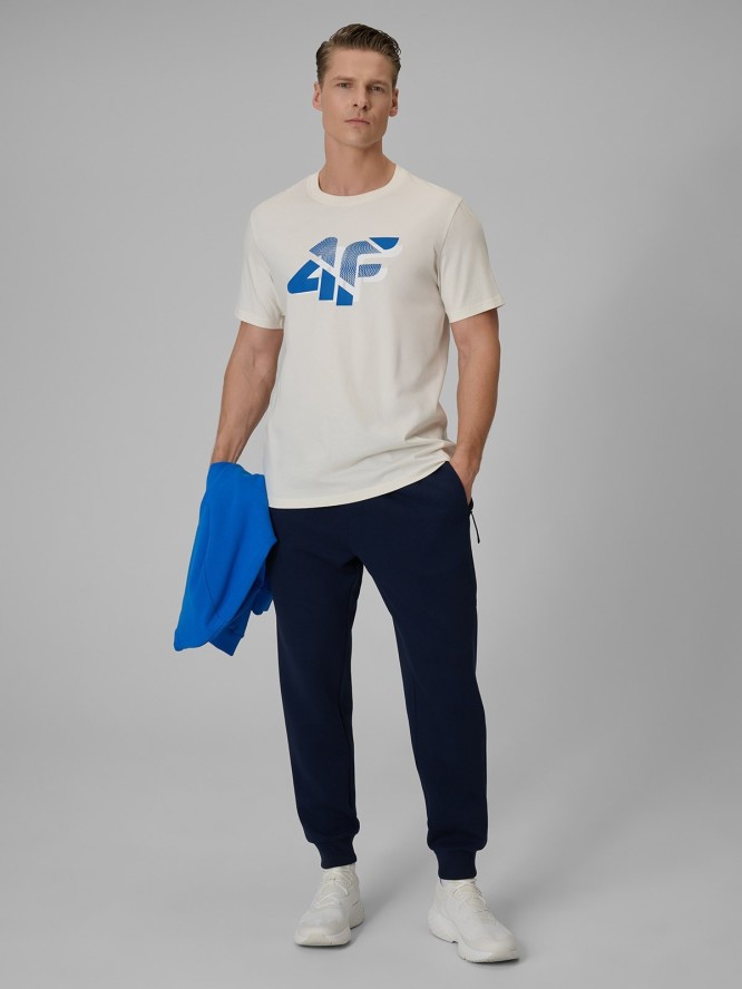 4F Spodnie dresowe joggery męskie - granatowe S