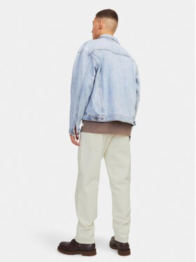 Jack & Jones Jeansy Chris 12252087 Écru Relaxed Fit