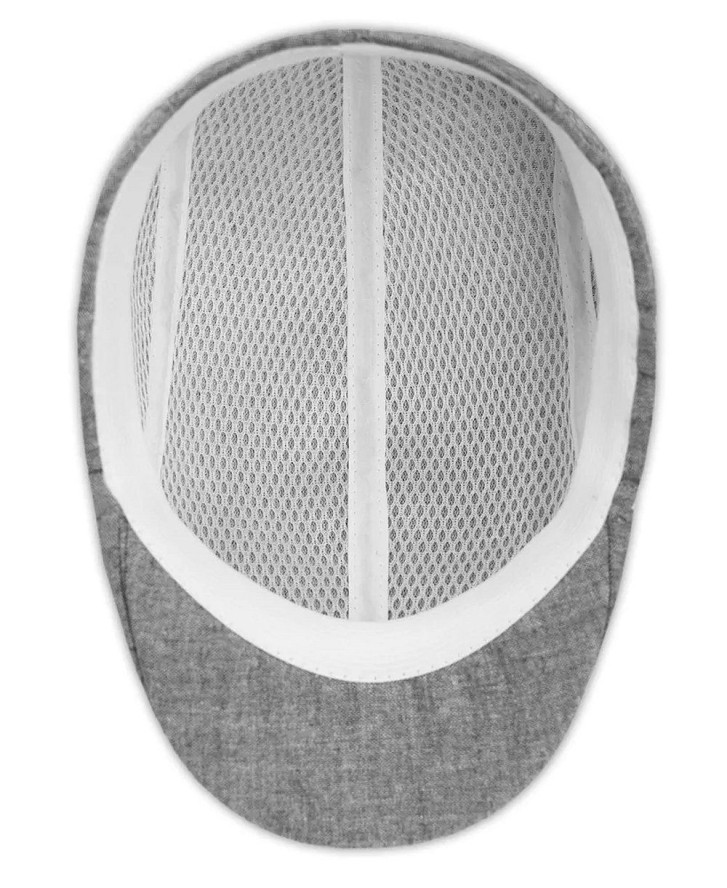 Lekki Kaszkiet Męski - Pako Jeans - Popielaty Melanż