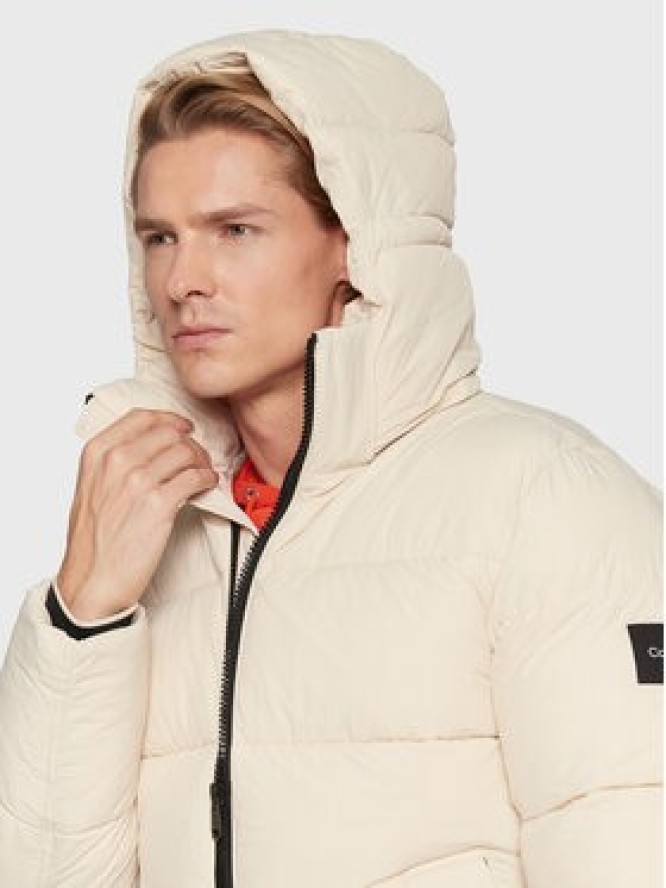 Calvin Klein Kurtka zimowa Crinkle K10K110336 Beżowy Regular Fit